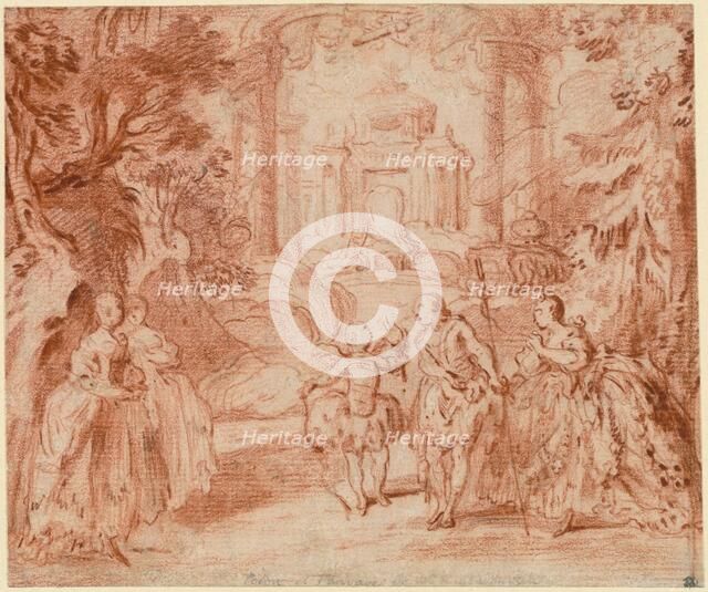 The Divertissement from Voltaire's "La princesse de Navarre", 1745. Creator: Gabriel de Saint-Aubin.