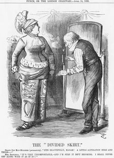 The "Divided Skirt" 1886. Creator: Joseph Swain