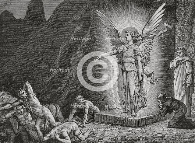 The Divine Comedy (1307-1321): Inferno (Hell), 1888.  Creator: Jean Edouard Dargent.
