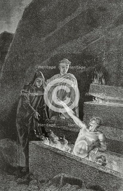 The Divine Comedy (1307-1321): Inferno (Hell), 1888.  Creator: Jean Edouard Dargent.