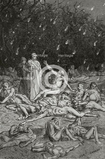 The Divine Comedy (1307-1321): Inferno (Hell), 1888.  Creator: Jean Edouard Dargent.