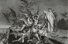 The Divine Comedy, (1307-1321): Inferno (Hell), 1888. Creator: Jean Edouard Dargent