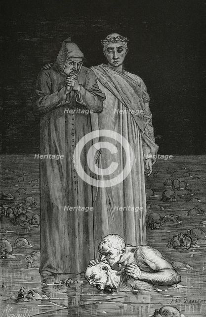 The Divine Comedy, (1307-1321): Inferno (Hell), 1888. Creator: Jean Edouard Dargent.