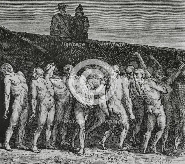The Divine Comedy, (1307-1321): Inferno (Hell), 1888. Creator: Jean Edouard Dargent.