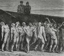 The Divine Comedy, (1307-1321): Inferno (Hell), 1888. Creator: Jean Edouard Dargent