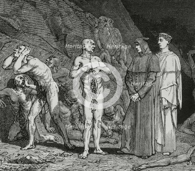 The Divine Comedy, (1307-1321): Inferno (Hell), 1888. Creator: Jean Edouard Dargent.