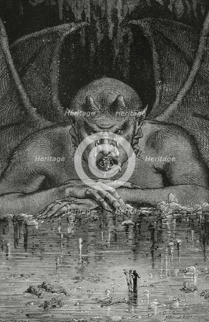 The Divine Comedy, (1307-1321): Inferno (Hell), 1888. Creator: Jean Edouard Dargent.