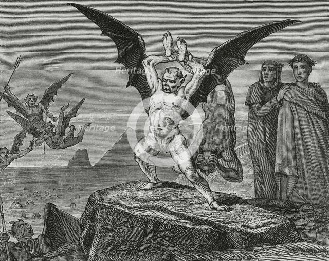 The Divine Comedy, (1307-1321): Inferno (Hell), 1888. Creator: Jean Edouard Dargent.