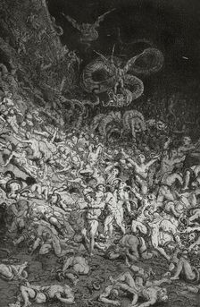 The Divine Comedy, (1307-1321): Inferno (Hell), 1888. Creator: Jean Edouard Dargent