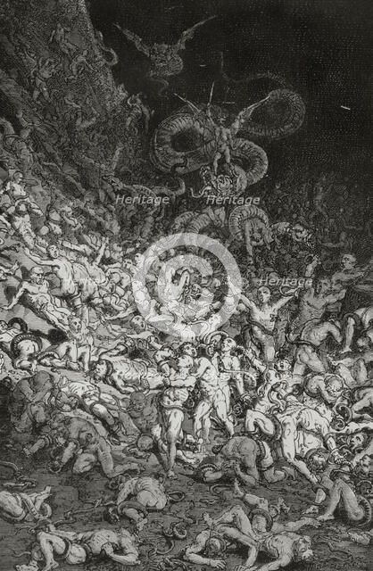 The Divine Comedy, (1307-1321): Inferno (Hell), 1888. Creator: Jean Edouard Dargent.