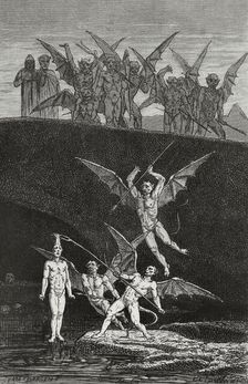 The Divine Comedy, (1307-1321): Inferno (Hell), 1888. Creator: Jean Edouard Dargent