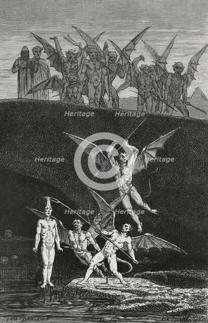 The Divine Comedy, (1307-1321): Inferno (Hell), 1888. Creator: Jean Edouard Dargent.