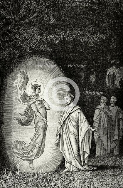 The Divine Comedy (1307-1321): Inferno (Hell), 1888.  Creators: Jean Edouard Dargent, Navellier & L Marie.