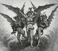 The Divine Comedy (1307-1321): Inferno (Hell), 1888. Creators: Jean Edouard Dargent, Navellier & L Marie