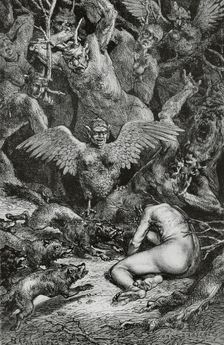 The Divine Comedy (1307-1321): Inferno (Hell), 1888. Creators: Jean Edouard Dargent, Edouard Berveiller