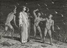 The Divine Comedy (1307-1321): Inferno (Hell), 1888. Creators: Jean Edouard Dargent, Edouard Berveiller