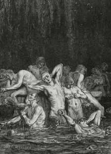 The Divine Comedy (1307-1321): Inferno (Hell), 1888. Creators: Jean Edouard Dargent, E Thomas