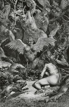 The Divine Comedy (1307-1321): Inferno (Hell), 1888. Creators: Jean Edouard Dargent, Edouard Berveiller