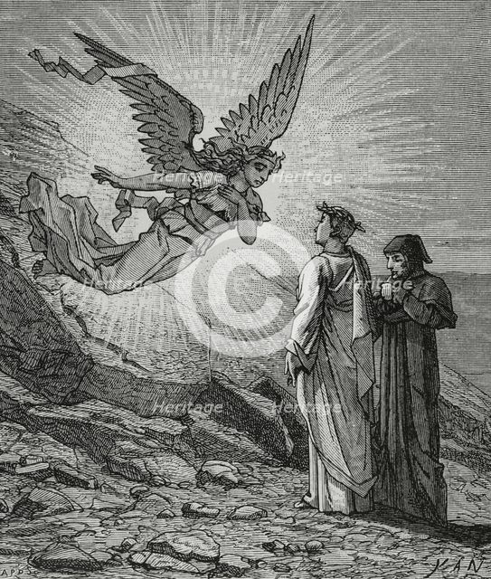 The Divine Comedy, (1307-1321): Purgatory, 1888.  Creator: Jean Edouard Dargent.