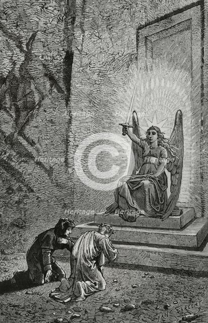 The Divine Comedy, (1307-1321): Purgatory, 1888.  Creator: Jean Edouard Dargent.
