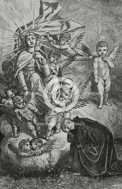 The Divine Comedy, (1307-1321): Purgatory, 1888.  Creator: Jean Edouard Dargent.