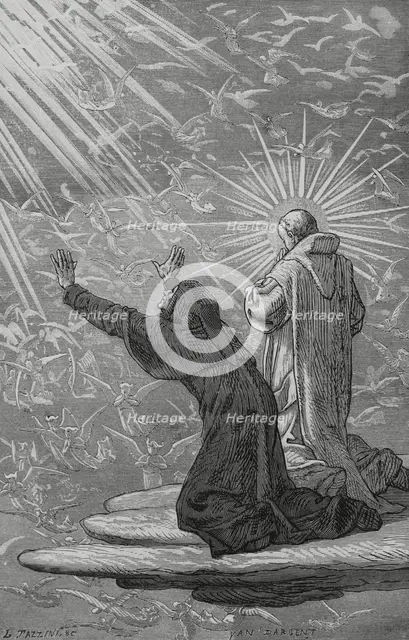 The Divine Comedy, (1307-1321): The Paradise, 1888.  Creator: Jean Edouard Dargent.