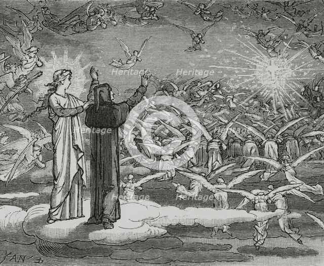 The Divine Comedy, (1307-1321): The Paradise, 1888. Creator: Jean Edouard Dargent.