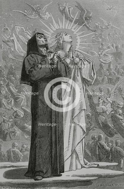 The Divine Comedy, (1307-1321): The Paradise, 1888.  Creator: Jean Edouard Dargent.