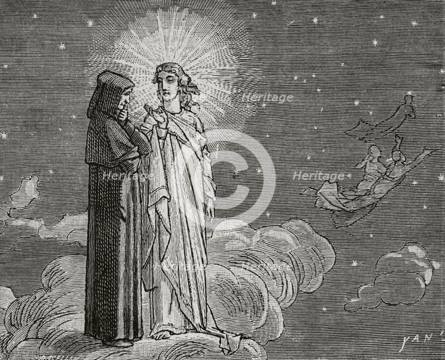 The Divine Comedy, (1307-1321): The Paradise, 1888. Creator: Jean Edouard Dargent.