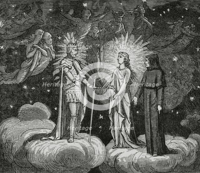 The Divine Comedy, (1307-1321): The Paradise, 1888. Creator: Jean Edouard Dargent.
