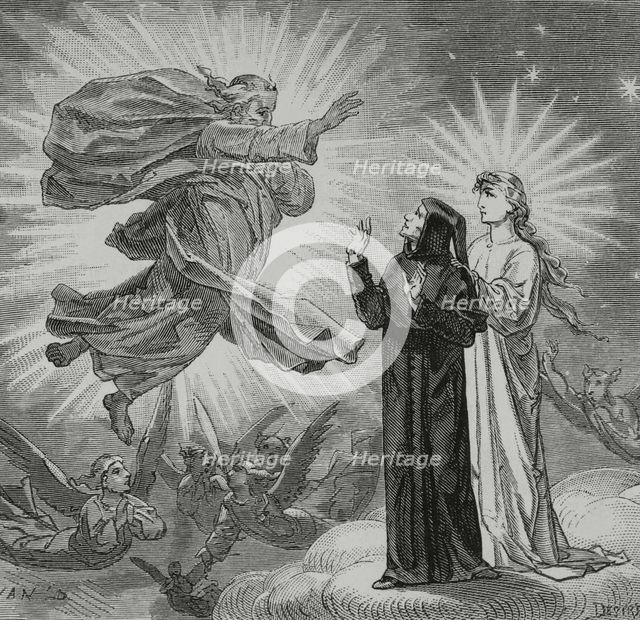 The Divine Comedy, (1307-1321): The Paradise, 1888. Creator: Jean Edouard Dargent.