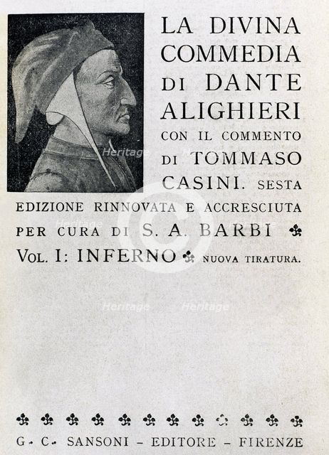 The Divine Comedy, (1307-1321), Vol I: Inferno (Hell), 1307-1321.  Creator: Dante Alighieri.