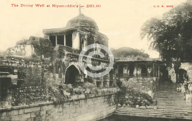 'The Diving Well at Niyamudddin's - Delhi'.  Creator: Unknown.