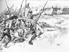 The Division Under Alvarado Was Crossing The Low Ground, 1902. Artist: GB