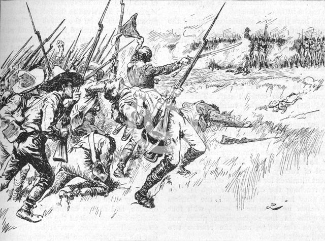 The Division Under Alvarado Was Crossing The Low Ground, 1902. Artist: GB.
