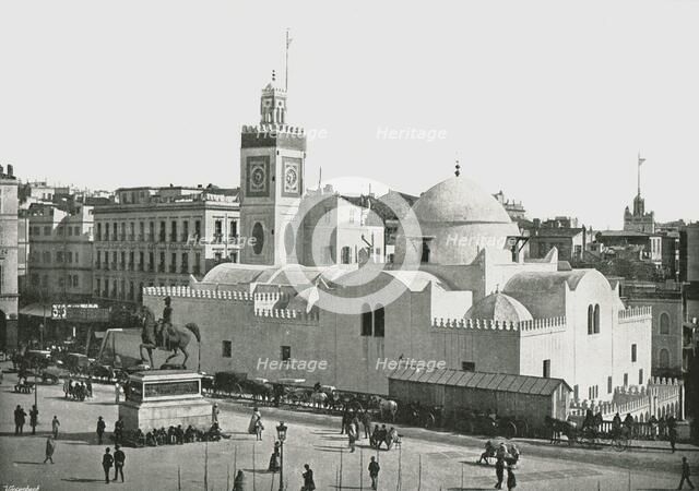 The Djama'a al-Djedid, Algiers, Algeria, 1895.  Creator: Poulton & Co.
