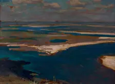 The Dnieper River in Blue, 1904. Creator: Jan Stanislawski