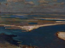 The Dnieper River in Blue, 1904. Creator: Jan Stanislawski
