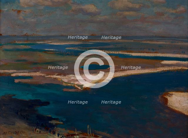 The Dnieper River in Blue, 1904. Creator: Jan Stanislawski.