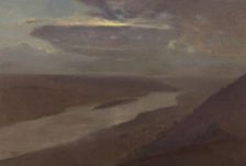 The Dniester River at Night, 1906. Creator: Jozef Chelmonski