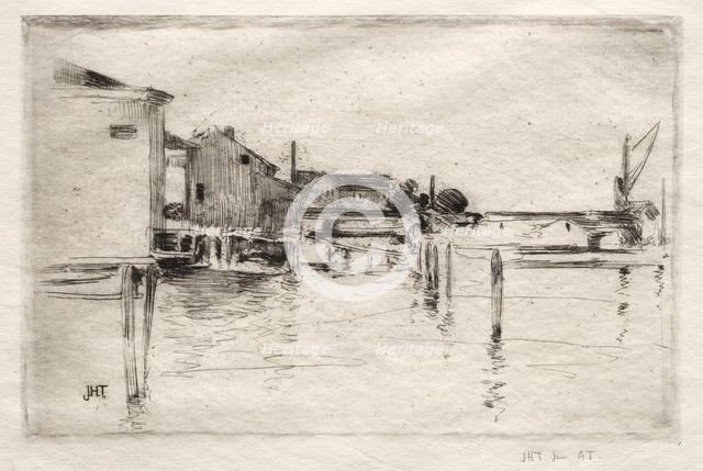 The Dock, Bridgeport, Connecticut. Creator: John Henry Twachtman (American, 1853-1902).