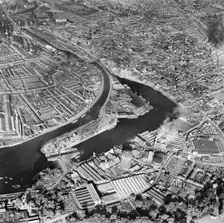 The Dock, New Cut and the town, Ipswich, Suffolk, 1950. Artist: Aerofilms