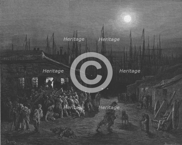 'The Docks - Night Scene', 1872.  Creator: Gustave Doré.