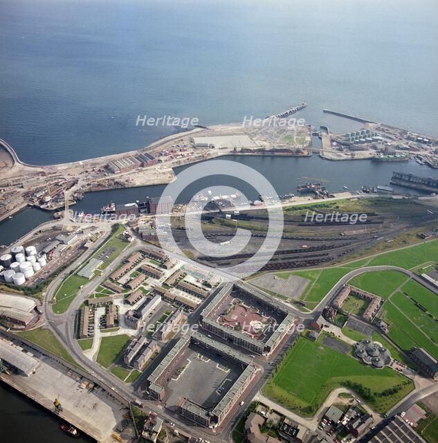 The Docks, Sunderland, Wearside, 1985. Artist: Aerofilms.