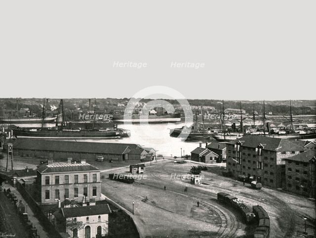 The Docks, Southampton, 1895.  Creator: Poulton & Co.