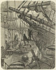 The Docks - the Concordia, 1872. Creator: Paul Jonnard
