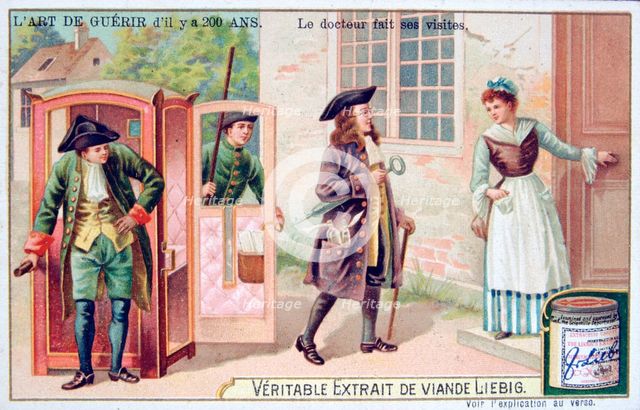 The doctor makes his visits, c1900. Artist: Unknown