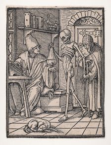 The Doctor (or Physician), from The Dance of Death, ca. 1526, published 1538. Creator: Hans Lützelburger