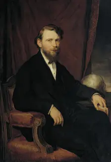 The doctor Professor Moriz Benedikt, 1876. Creator: Hans Canon