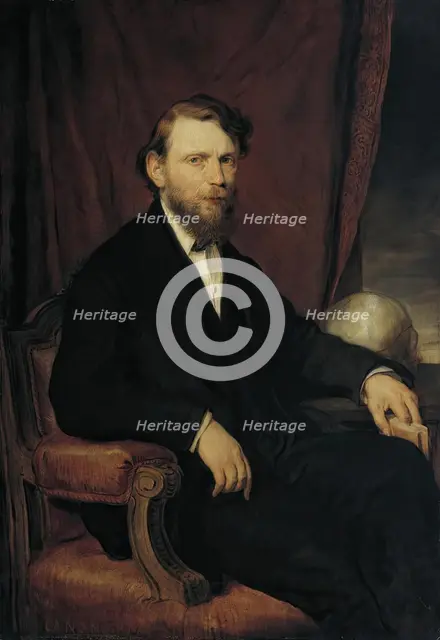 The doctor Professor Moriz Benedikt, 1876. Creator: Hans Canon.